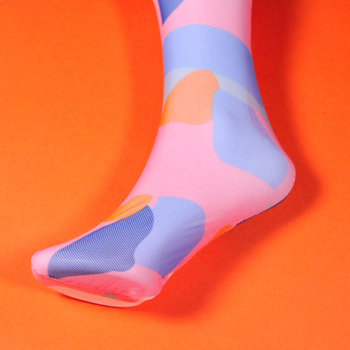 Daisy Spatter Mesh Socks